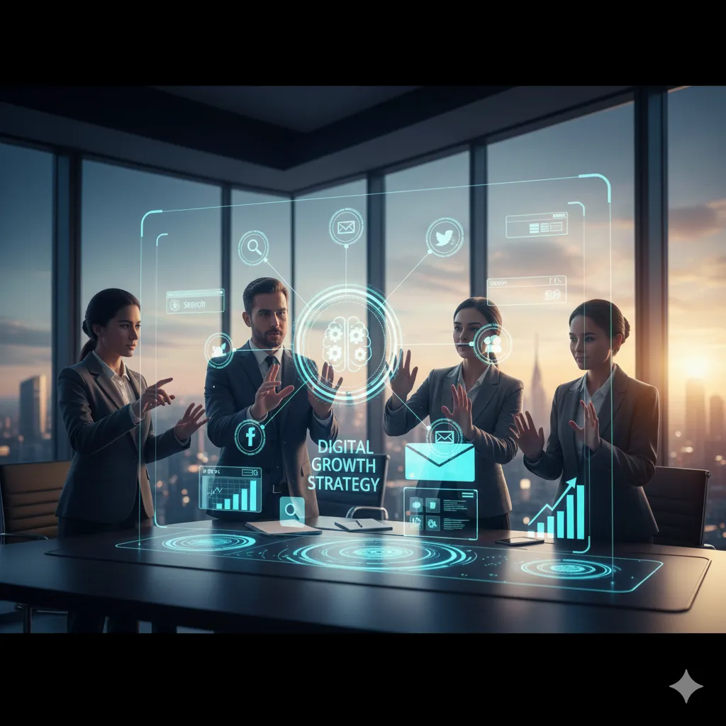 Digital Marketing on Phone