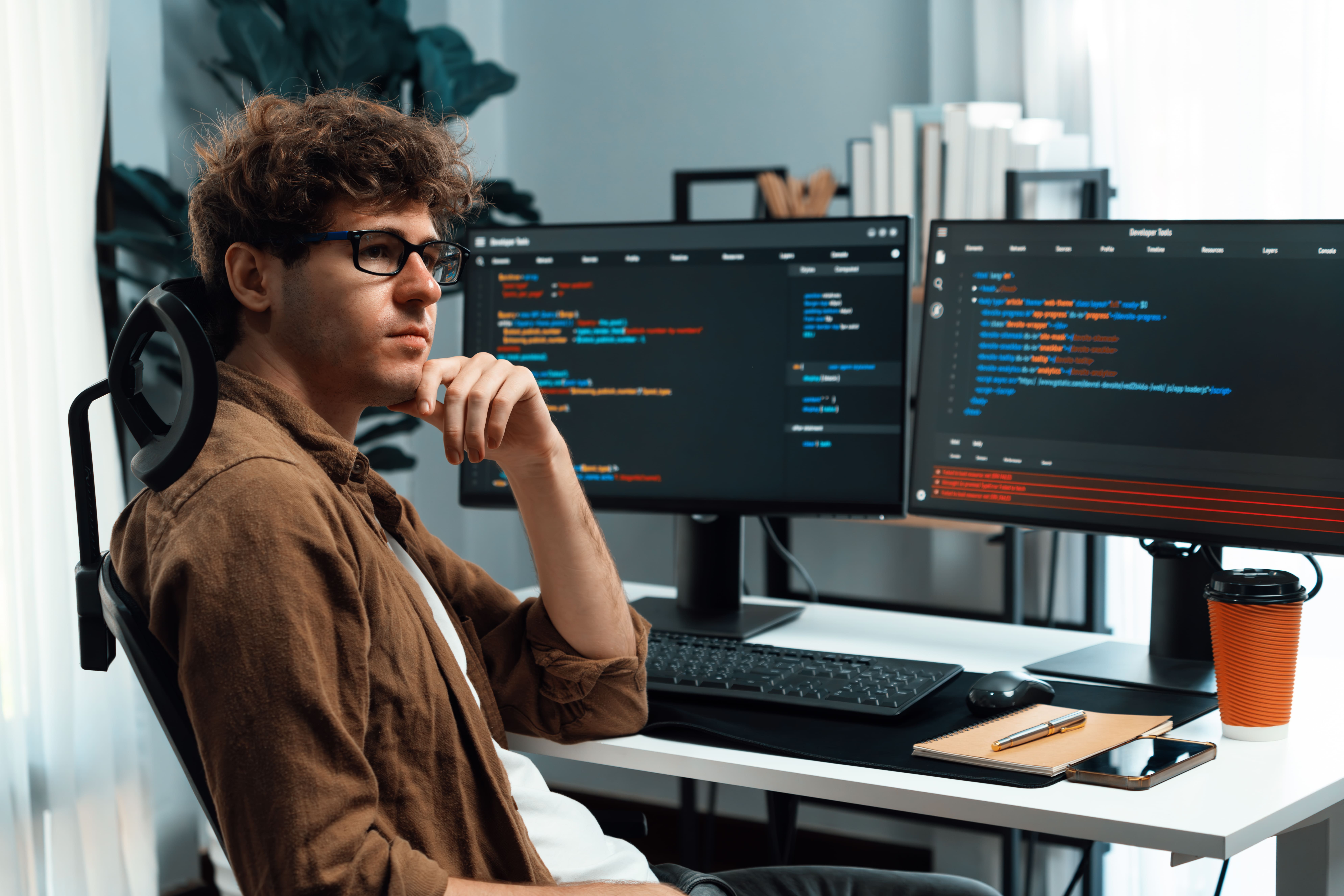 Team collaborating in modern office